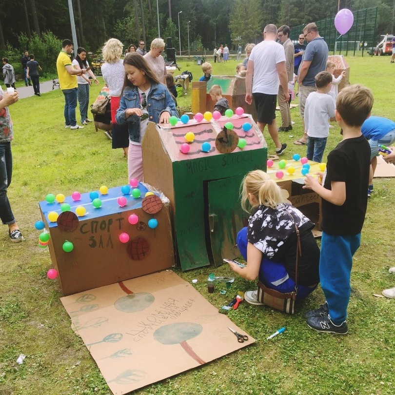 необычный день рождения в картонном городе для мальчика 10 лет на природе в картонном городе студия ма-ли 740-15-26